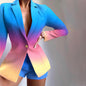 Women's Fashion Temperament Commute Casual Two-piece Set Suits