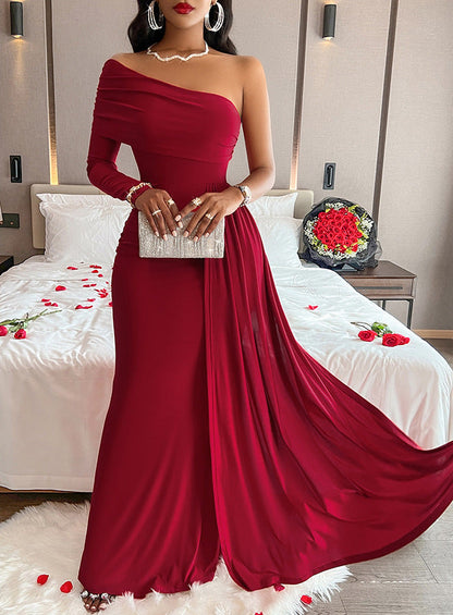 Women's Comfortable Sloping Shoulder Dress Footwear Clothing