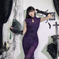 Elegant Spider Cheongsam Dress Web Chinese Dresses