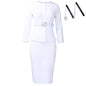 Women's Fashion Round Neck Temperament Ol Pencil Dresses