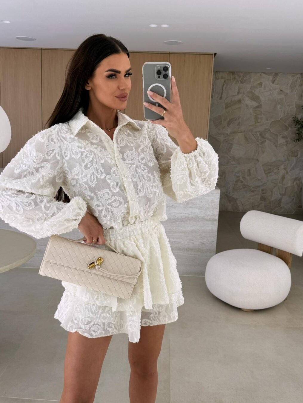 Pretty Comfortable Summer Lace Hollowed Leisure Suits
