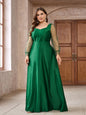 Large Dress Standard Long Satin Sleeve Dresses