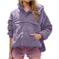 Women's Fashion Pure Color Cotton Loose Long Sleeve Coats