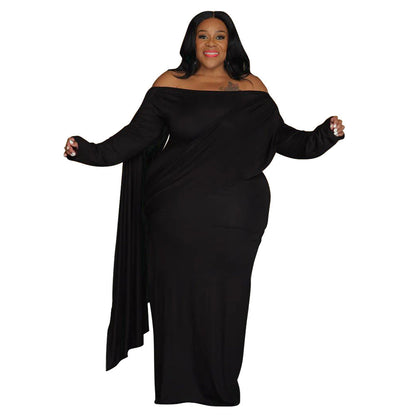 Women's Long Sleeve Pleated Tight Dress Dresses