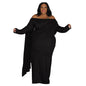 Women's Long Sleeve Pleated Tight Dress Dresses