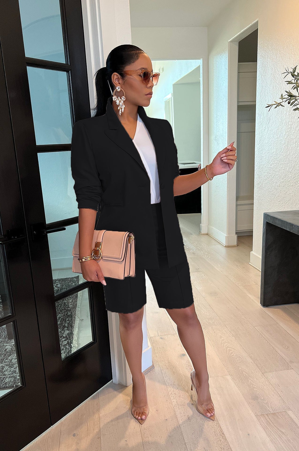 Women's Cool Fashion Two-piece Set Leisure Suits