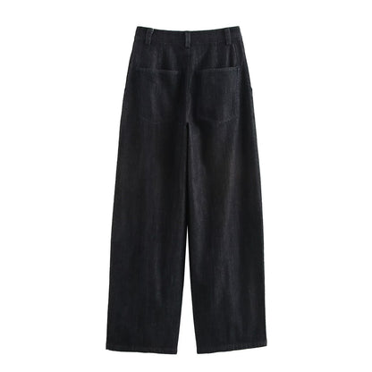 Women's Attractive Durable Spring Denim Effect Suits