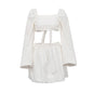 Women's Fashion Tube Backless Pleated High Waist Suits