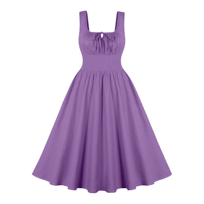 Women's Sleeveless Dress Low-cut Large Plate Autumn Dresses