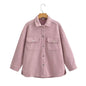 Women's Comfortable Fashion Solid Color Woolen Coats