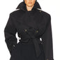 Women's Style Temperament Long Sleeve Solid Color Coats