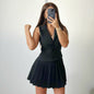 Women's Summer Pleated Fashion Casual Two-piece Suits