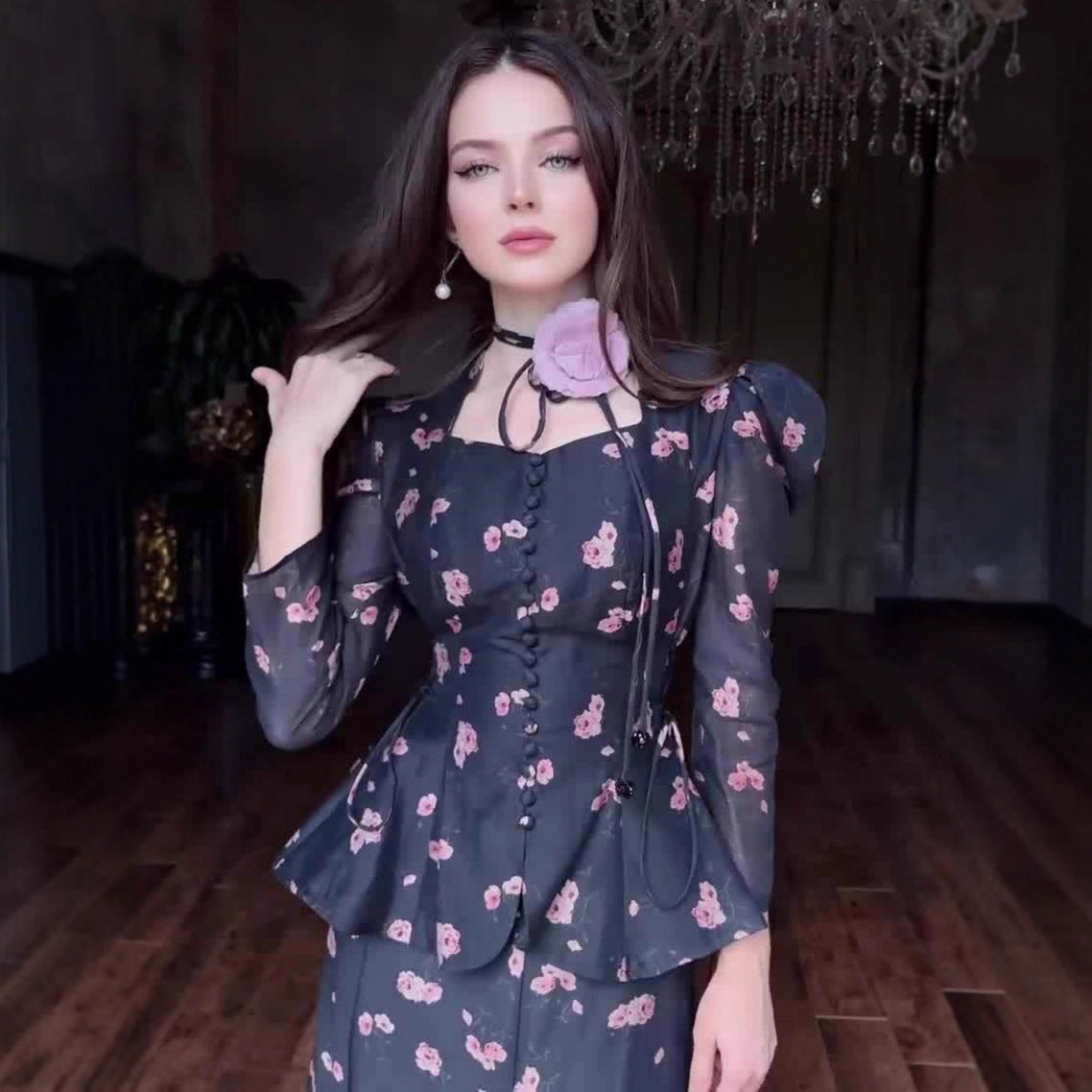 Vintage Court Style Elegant Long Sleeve Suits