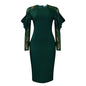 Women's Temperament Lace Slim Fit Patchwork Sexy Dresses