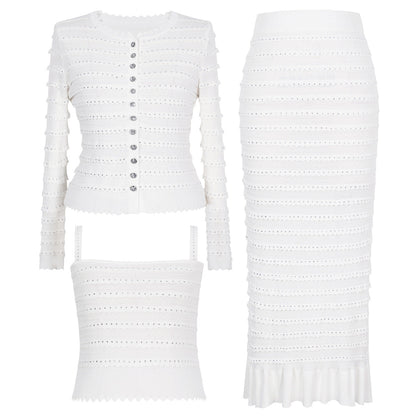 Hot Drilling High Quality Knitted Tup Suits