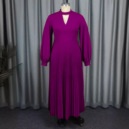 Small Stand Collar Banquet Dress Autumn Skirts