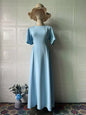 Women's Sweet Elegant Sleeve Long Dress Soft Dresses