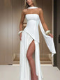 Irregular Tube Tied Dress Female Summer French Tops