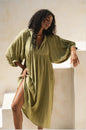 Women's Long Lantern Sleeve Casual Sweet Fresh Dresses