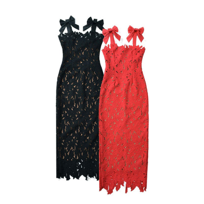 Women's Sexy Fashion Lace Strap Dress Temperament Dresses