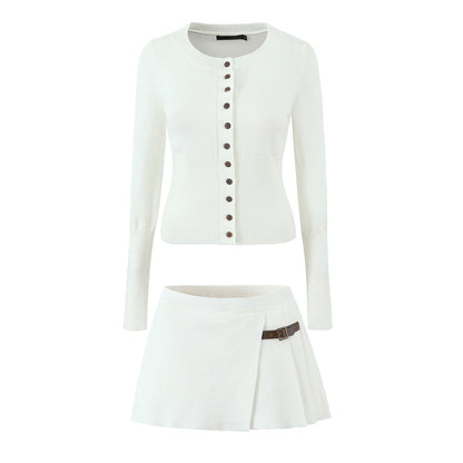 Women's Hot Slim Breasted Knitted High Waist Suits