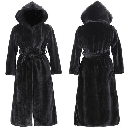 Women's Faux Fur Hooded Thickened Long Section Coats