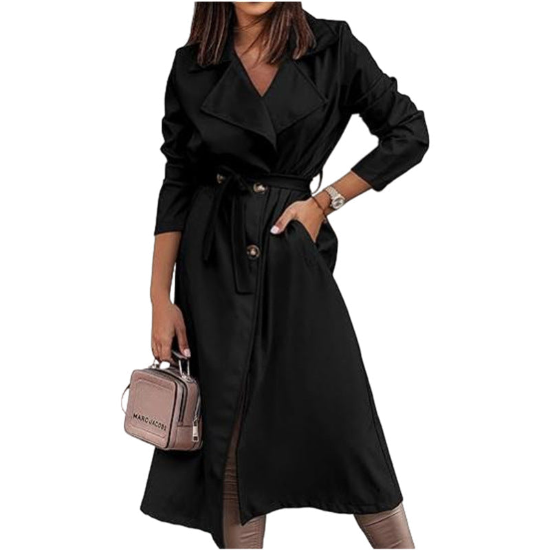 Women's Charming Durable Unique Extended Trench Plus Size