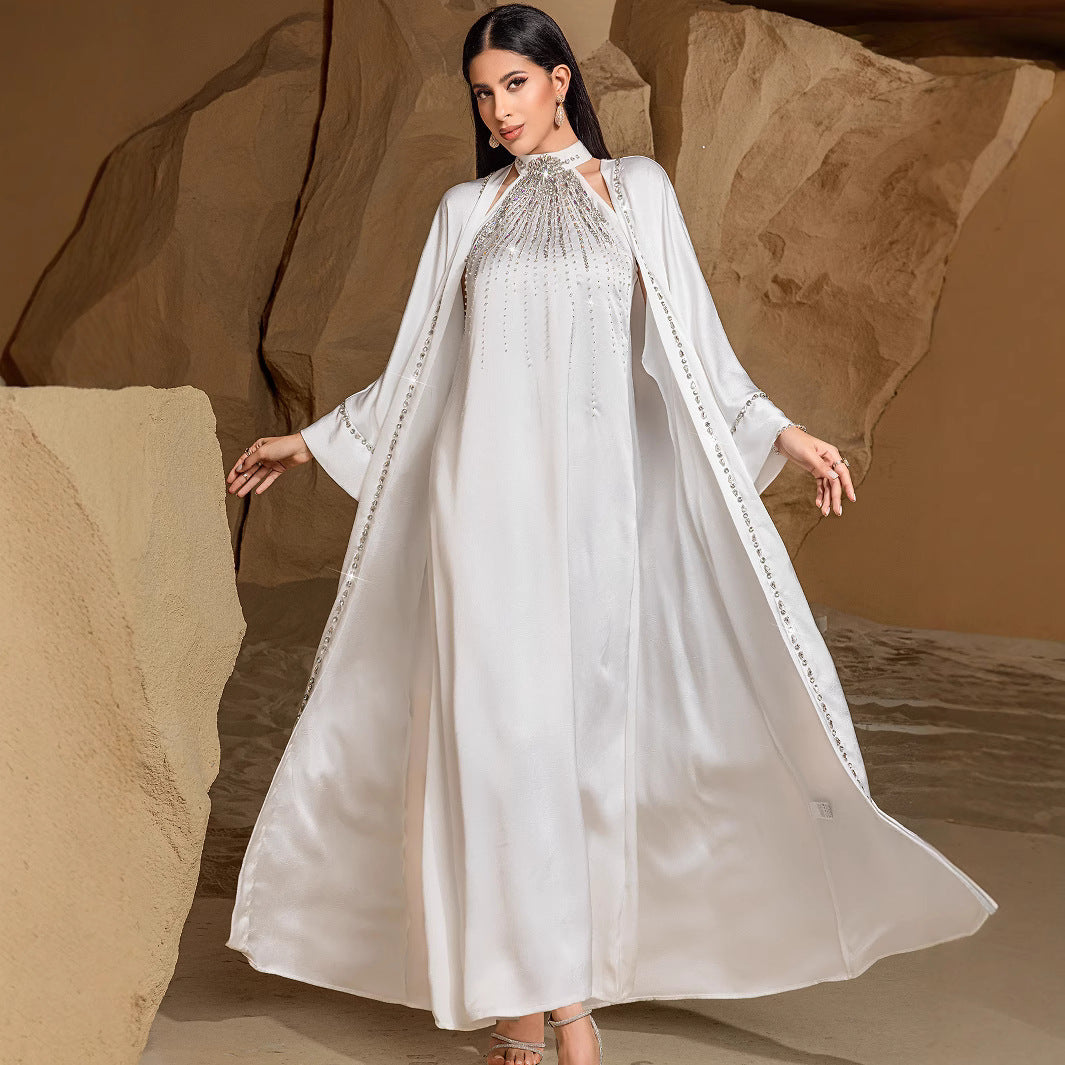 Two-piece Arabic Robe Fashion Hand Sewing Suits