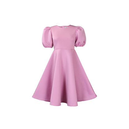 Women's Summer Round Neck Fashion Graceful Puff Sleeve Dresses