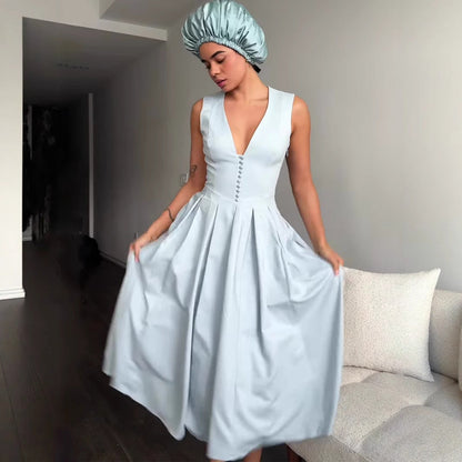 Women's Spring Fresh Soft Elegant Sleeveless Sexy Dresses