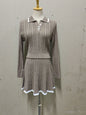 Women's Woolen Long-sleeved Button Lapel Umbrella Suits