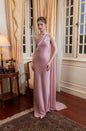 Women's Satin Dress Fishtail Banquet Slimming Elegant Dresses
