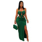 Women's Fashion Wear Sexy Knitted Halter Backless Dresses