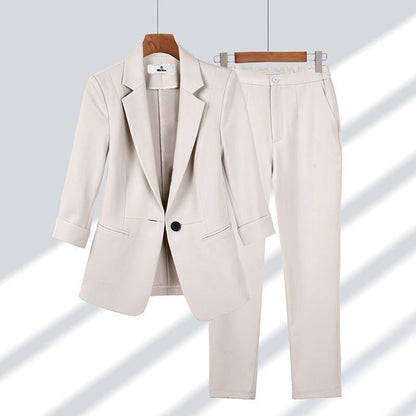 Women's Business Simple Solid Color Large Temperament Suits