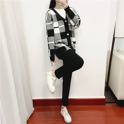 Women's Elegant Outfit Fashionable Knitted European Goods Suits