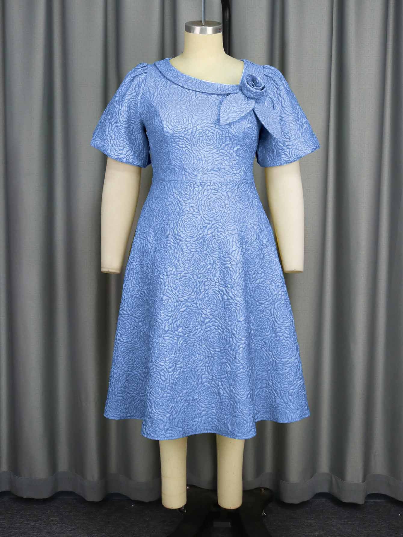 Sleeve High Waist Dress Party Commuter Dresses