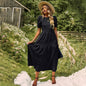 Fit Slimming Dress Casual Holiday Large Dresses