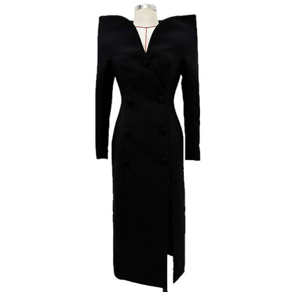 Design Stand-up Collar Slim Fit Extended Coats