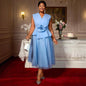 Women's Elegant Dress Three-dimensional Flower Formal Occasion Plus Size