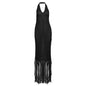 Women's Sexy Solid Color Mesh Knitted Beach Dresses