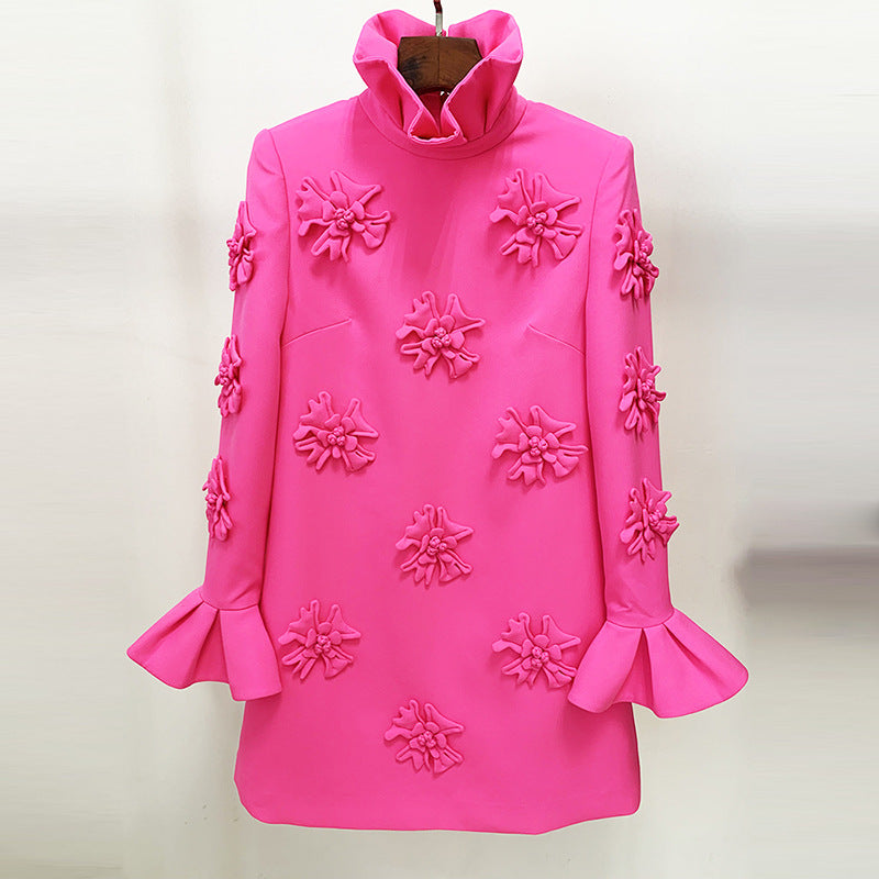 Fashionable Elegant Handmade Three-dimensional Flower Bell Dresses