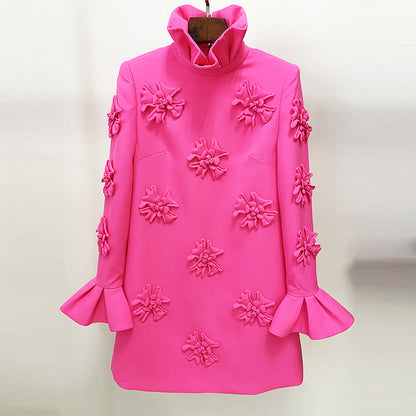 Fashionable Elegant Handmade Three-dimensional Flower Bell Dresses