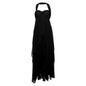 French Style Halter Chiffon Dress Sexy Bandeau Backless Dresses