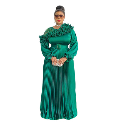 Women's Stylish Temperament Long Sleeves Dress African Dresses
