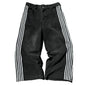 Retro Street Striped Casual Wide Leg Jeans