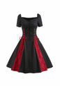 Women's Gothic Dark Style Dress Lace Sexy Off Dresses