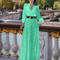 Fashion Long Sleeve Shirt Elegant Waist Suits