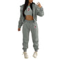 Women's Hoody Letter Printed Hooded Sports Casual Suits