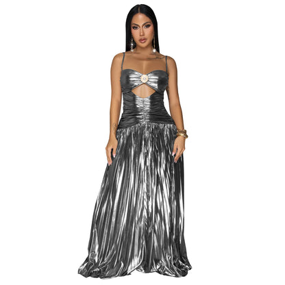 Women's Wear Sexy Sling Elegant Prom Glitter Dresses