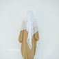 Ruffled Big Swing Headscarf Solid Color Dresses